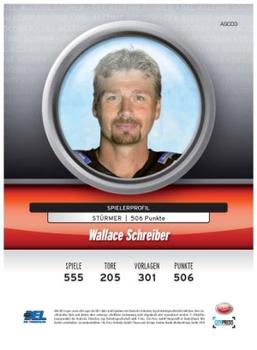 2008-09 Playercards (DEL) - Alltime Scorer #ASC03 Wallace Schreiber Back