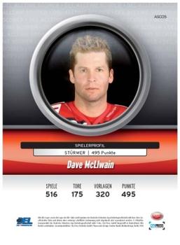 2008-09 Playercards (DEL) - Alltime Scorer #ASC05 Dave McLlwain Back