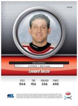 2008-09 Playercards (DEL) - Alltime Scorer #ASC06 Leonard Soccio Back