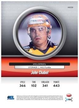 2008-09 Playercards (DEL) - Alltime Scorer #ASC09 John Chabot Back