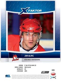 2008-09 Playercards (DEL) - X-Faktor #XF03 Jan Alinc Back