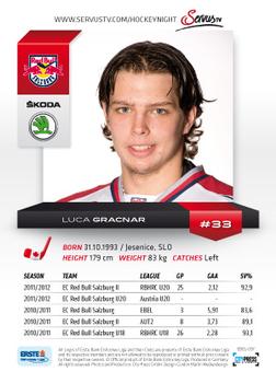 2012-13 Playercards EBEL #EBEL-097 Luka Gracnar Back