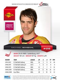 2012-13 Playercards EBEL #EBEL-186 Michael Schiechl Back