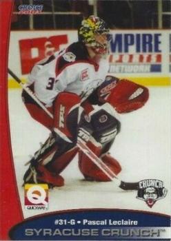 2002-03 Choice Syracuse Crunch (AHL) #2 Pascal Leclaire Front