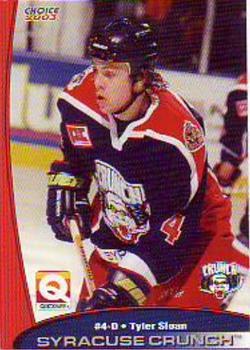 2002-03 Choice Syracuse Crunch (AHL) #3 Tyler Sloan Front