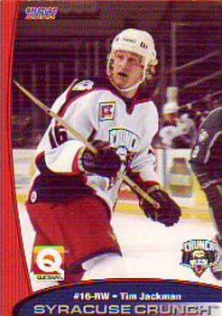 2002-03 Choice Syracuse Crunch (AHL) #10 Tim Jackman Front