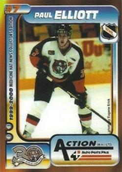 1999-00 Medicine Hat Tigers (WHL) #NNO Paul Elliott Front