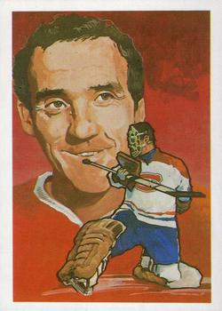 1987 Cartophilium Hockey Hall of Fame #76 Jacques Plante Front