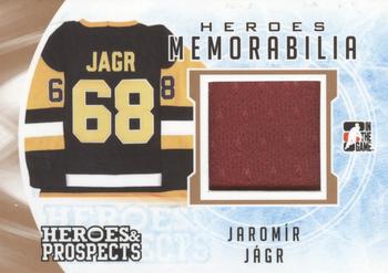 2016-17 Leaf In The Game Heroes and Prospects  - Hero Memorabilia #HM-20 Jaromír Jágr Front