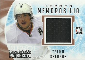 2016-17 Leaf In The Game Heroes and Prospects  - Hero Memorabilia #HM-45 Teemu Selanne Front