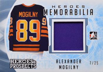 2016-17 Leaf In The Game Heroes and Prospects  - Hero Memorabilia - Platinum #HM-02 Alexander Mogilny Front