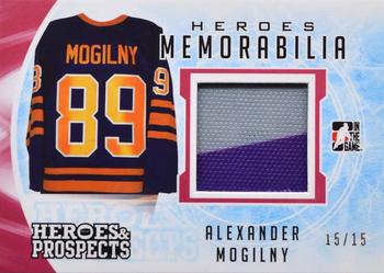 2016-17 Leaf In The Game Heroes and Prospects  - Hero Memorabilia - Red #HM-02 Alexander Mogilny Front