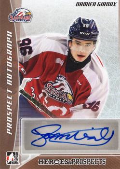 2016-17 Leaf In The Game Heroes and Prospects  - Prospect Signatures #PA-DG1 Damien Giroux Front
