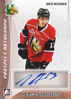 2016-17 Leaf In The Game Heroes and Prospects  - Prospect Signatures #PA-NH3 Nico Hischier Front