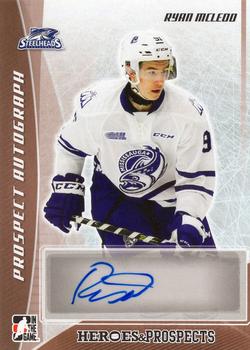 2016-17 Leaf In The Game Heroes and Prospects  - Prospect Signatures #PA-RM1 Ryan McLeod Front