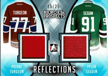 2016-17 Leaf In The Game Heroes and Prospects  - Reflections - Platinum #R-12 Pierre Turgeon / Tyler Seguin Front