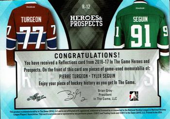 2016-17 Leaf In The Game Heroes and Prospects  - Reflections - Red #R-12 Pierre Turgeon / Tyler Seguin Back