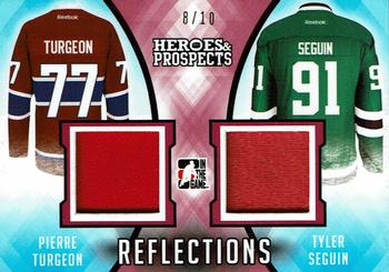 2016-17 Leaf In The Game Heroes and Prospects  - Reflections - Red #R-12 Pierre Turgeon / Tyler Seguin Front