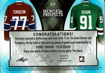 2016-17 Leaf In The Game Heroes and Prospects  - Reflections - Emerald #R-12 Pierre Turgeon / Tyler Seguin Back