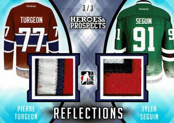 2016-17 Leaf In The Game Heroes and Prospects  - Reflections - Purple #R-12 Pierre Turgeon / Tyler Seguin Front