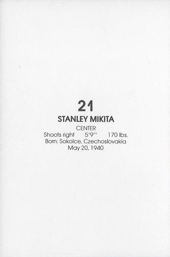 1979-80 Chicago Blackhawks #NNO Stan Mikita Back