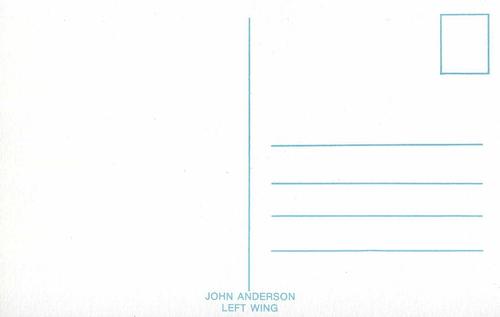 1979-80 Toronto Maple Leafs Postcards #NNO John Anderson Back