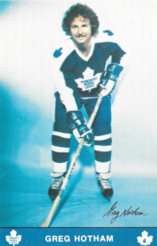 1979-80 Toronto Maple Leafs Postcards #NNO Greg Hotham Front