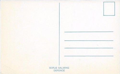 1979-80 Toronto Maple Leafs Postcards #NNO Borje Salming Back