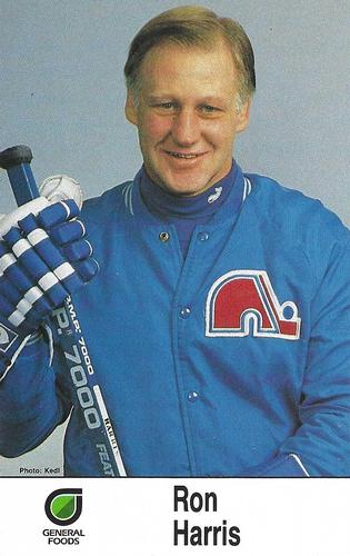 1985-86 General Foods Quebec Nordiques #NNO Ron Harris Front