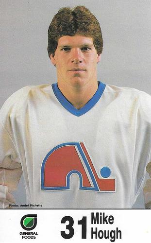 1985-86 General Foods Quebec Nordiques #NNO Mike Hough Front