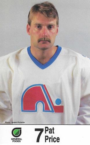 1985-86 General Foods Quebec Nordiques #NNO Pat Price Front