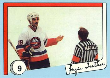 1985 New York Islanders News Bryan Trottier #9 Bryan Trottier / Gregg Madill Front