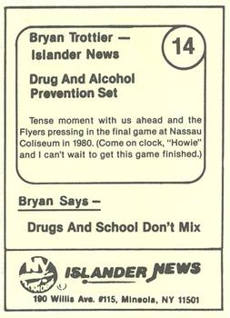 1985 New York Islanders News Bryan Trottier #14 Bryan Trottier / Garry Howatt Back