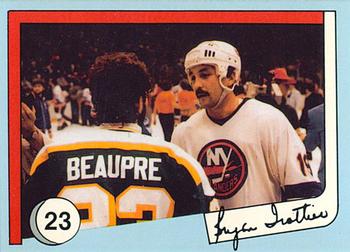 1985 New York Islanders News Bryan Trottier #23 Bryan Trottier / Don Beaupre Front