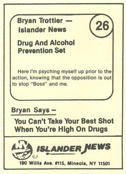 1985 New York Islanders News Bryan Trottier #26 Bryan Trottier / Mike Bossy Back