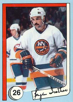 1985 New York Islanders News Bryan Trottier #26 Bryan Trottier / Mike Bossy Front