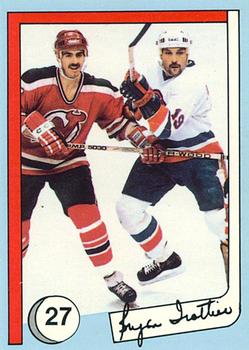 1985 New York Islanders News Bryan Trottier #27 Bryan Trottier / Murray Brumwell Front