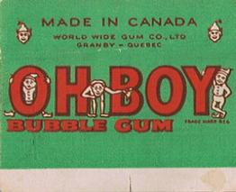 1949-50 World Wide Gum NHL Ice Stars Wrappers #24 Bob Goldham Back