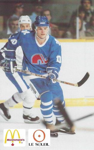 1985-86 McDonald's Quebec Nordiques #NNO Mike Eagles Front