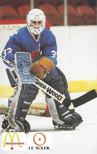 1985-86 McDonald's Quebec Nordiques #NNO Mario Gosselin Front