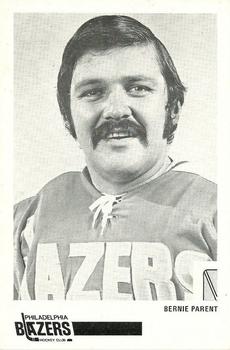 1972-73 Philadelphia Blazers (WHA) #NNO Bernie Parent Front