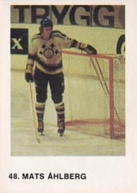 1973-74 Williams Hockey (Swedish) #48 Mats Ahlberg Front
