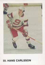 1973-74 Williams Hockey (Swedish) #69 Hans Carlsson Front
