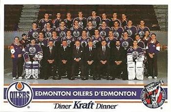 1992-93 Kraft - Kraft Dinner Teams #NNO Edmonton Oilers  Front