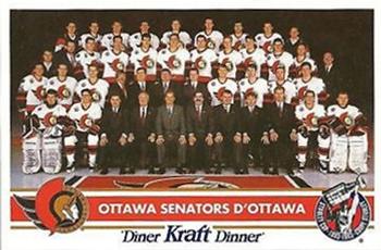 1992-93 Kraft - Kraft Dinner Teams #NNO Ottawa Senators  Front