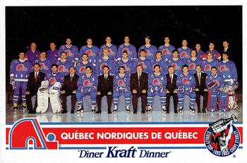 1992-93 Kraft - Kraft Dinner Teams #NNO Quebec Nordiques  Front