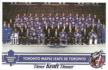 1992-93 Kraft - Kraft Dinner Teams #NNO Toronto Maple Leafs  Front