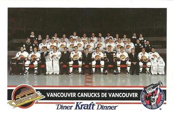 1992-93 Kraft - Kraft Dinner Teams #NNO Vancouver Canucks  Front