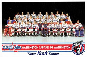 1992-93 Kraft - Kraft Dinner Teams #NNO Washington Capitals  Front