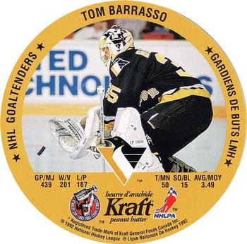 1992-93 Kraft - Kraft Peanut Butter NHL Goaltenders #NNO Tom Barrasso / Wendell Young  Front